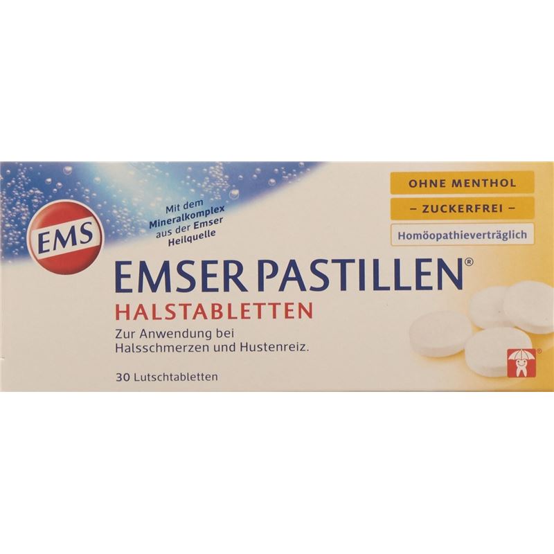 EMSER Pastillen zuckerfrei ohne Menthol 30 Stk