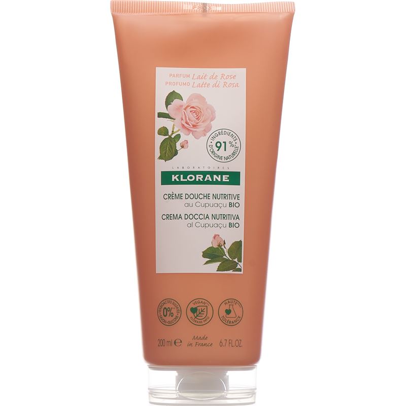 KLORANE Duschcreme Rosenmilch 200 ml