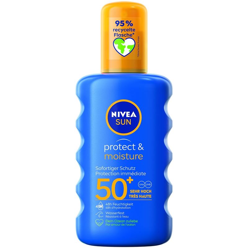 NIVEA SUN P&M Spr pflegend LSF50+ 200 ml