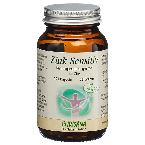 CHRISANA Zink Sensitiv Kaps Glas 120 Stk