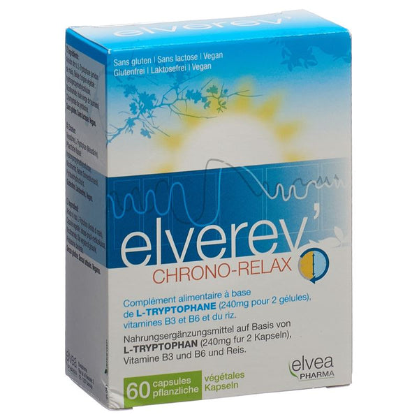 ELVEREV' Chrono-Relax L-Tryptophan Kaps 60 Stk
