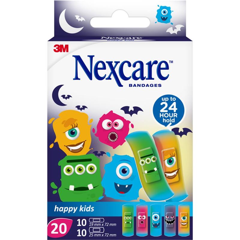 3M NEXCARE Kinderpflast Happy Kids Monsters 20 Stk