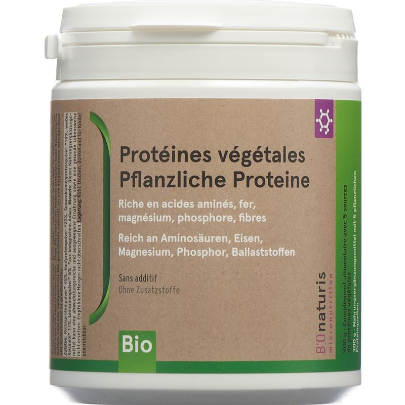 BIONATURIS Pflanzliche Proteine Plv Ds 300 g