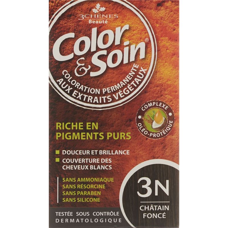 COLOR & SOIN Coloration 3N châtain foncé 135 ml