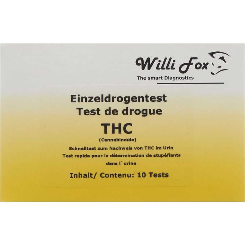 WILLI FOX Drogentest THC einzel Urin 10 Stk