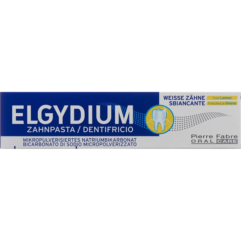 ELGYDIUM Weisse Zähne Zahnpasta Lemon Tb 75 ml