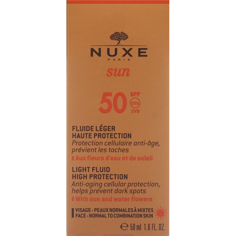 NUXE Sun Visage Haute Protection SPF50 lég 50 ml