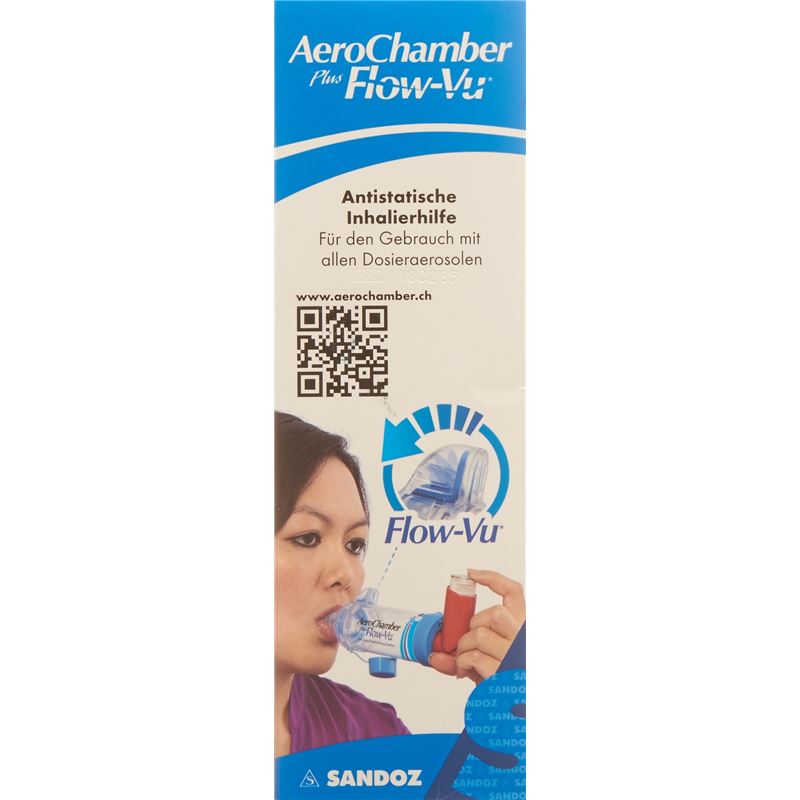 AEROCHAMBER PLUS Flow-Vu ohne Maske blau
