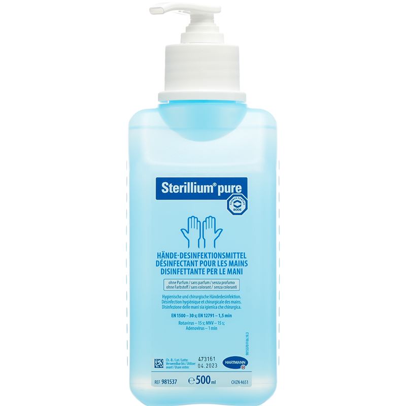 STERILLIUM pure mit Pumpe 500 ml