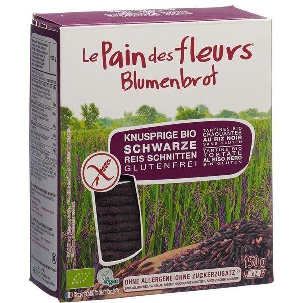 BLUMENBROT Knusprige Schnitten Schwarz Reis 150 g