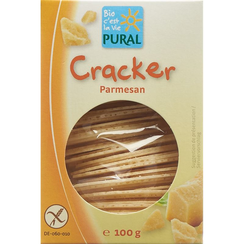 PURAL Cräcker Parmesan glutenfrei Bio 100 g