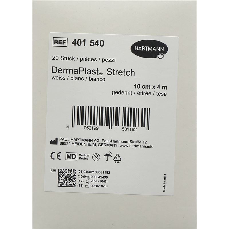 DERMAPLAST Stretch Gazebinde 10cmx4m weiss 20 Stk