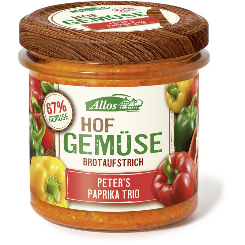 ALLOS Brotaufstrich Paprika Trio Bio 135 g