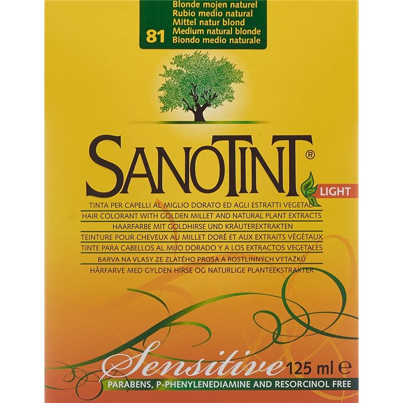 SANOTINT Sensitive Haarfarbe 81 mittel naturblond