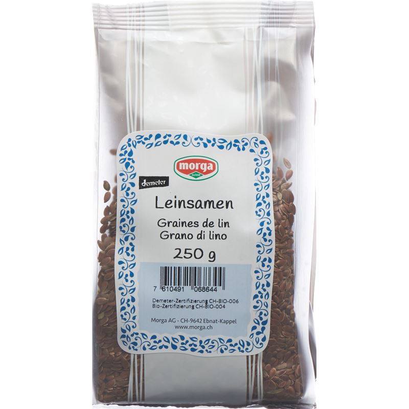 MORGA Leinsamen Bio Demeter Btl 250 g