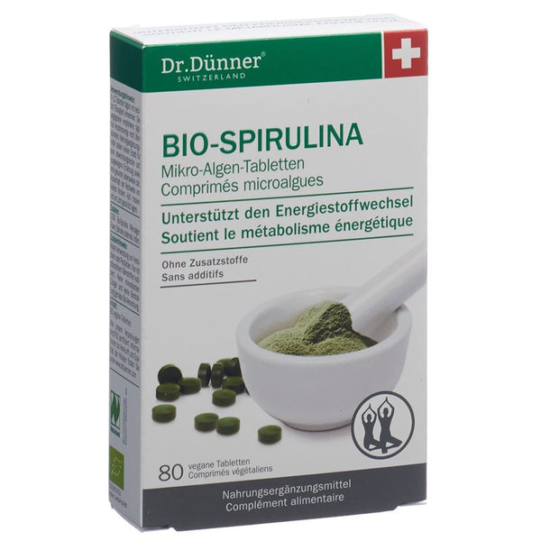 DÜNNER Bio Spirulina aktives Leben Tabl NL 80 Stk
