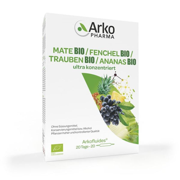 ARKOFLUIDE Ananas Mate Fench Weintr Bio 20 x 10 ml