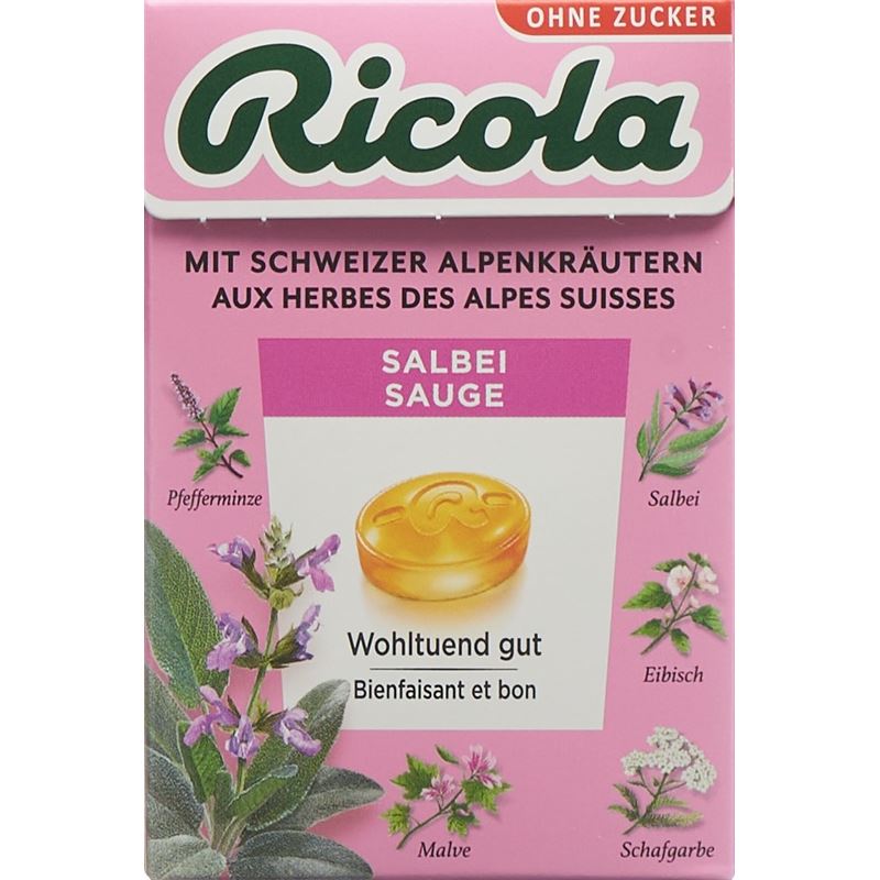 RICOLA Bonbons Salbei oZ mS Box 50 g