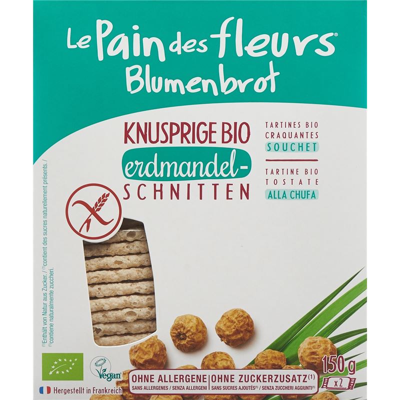 BLUMENBROT Knusprige Schnitten Erdmandel 150 g