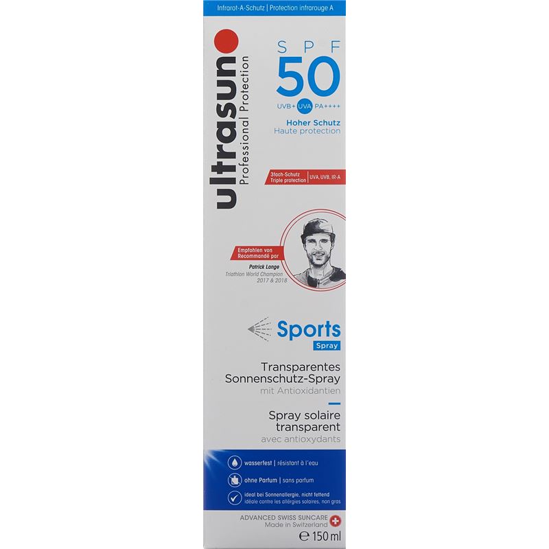 ULTRASUN Sports Spray SPF50 150 ml