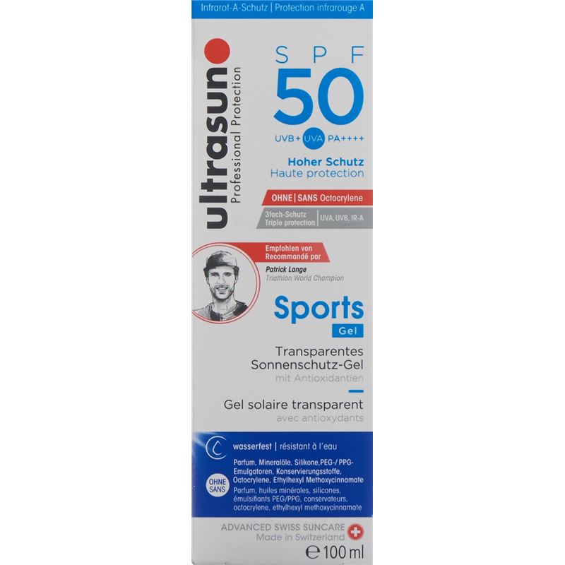 ULTRASUN Sports Gel SPF 50 Fl 100 ml