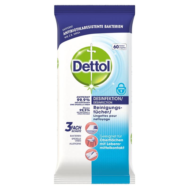 DETTOL Desinfektions Reinigungtücher 60 Stk
