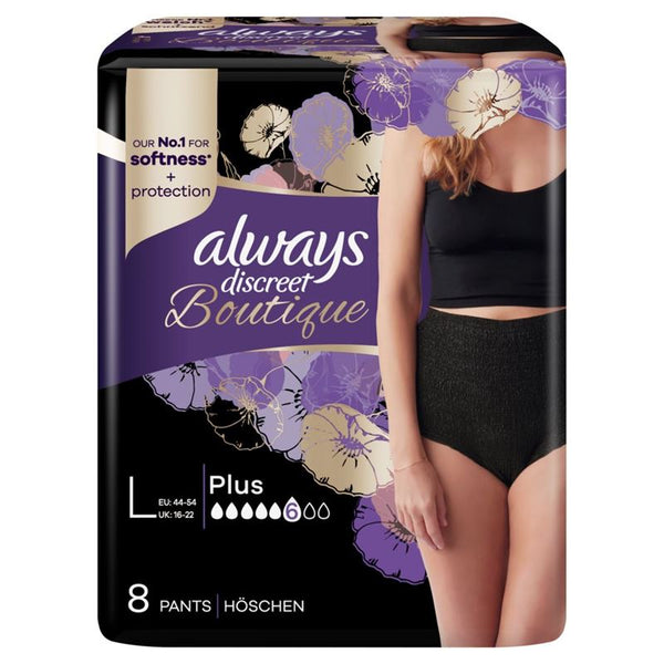 ALWAYS Discreet Boutique Inkont Pants L schw 8 Stk