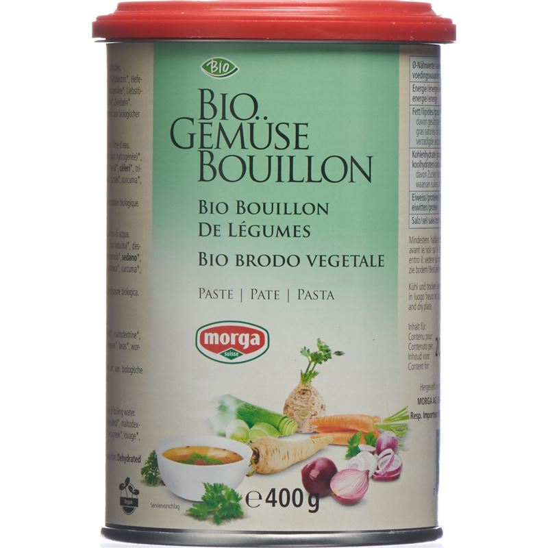 MORGA Gemüse Bouillon Paste Bio Ds 400 g