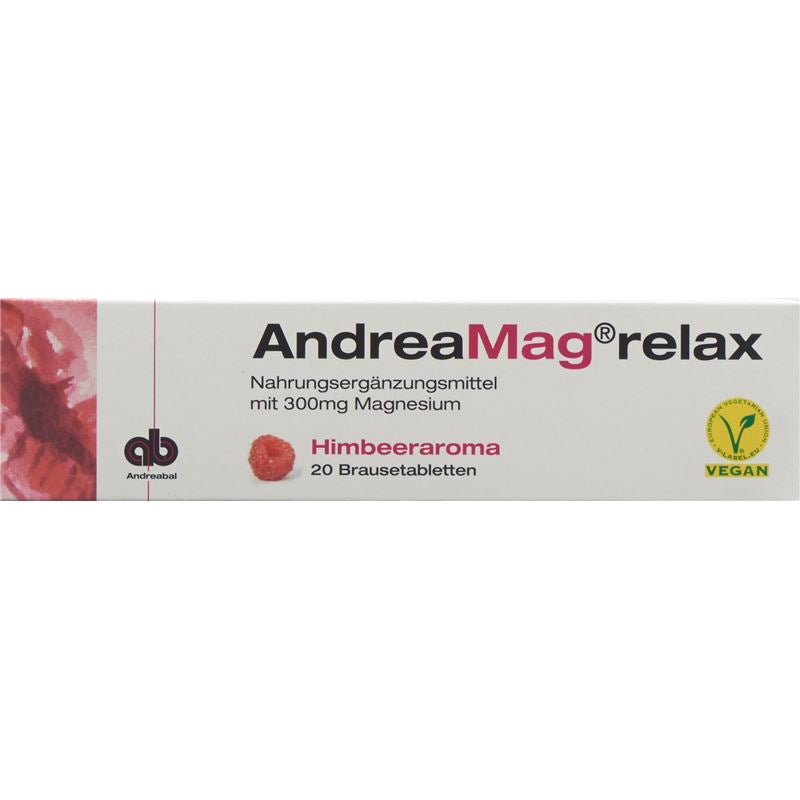 ANDREAMAG relax Brausetabl Himbeeraroma 20 Stk