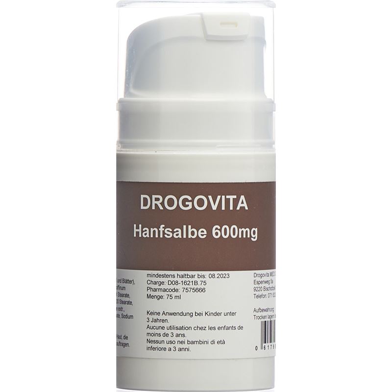 DROGOVITA Hanfsalbe 600 mg Disp 75 ml