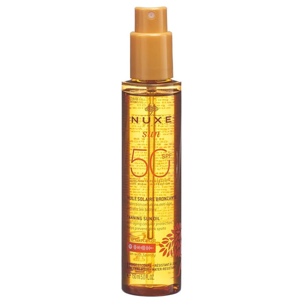 NUXE Sun Huile Bronzant Visage & Cor SPF50 150 ml