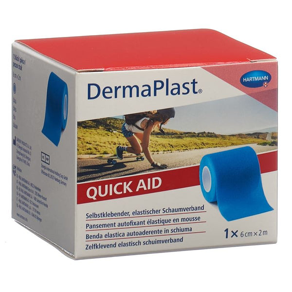 DERMAPLAST QuickAid 6cmx2m blau