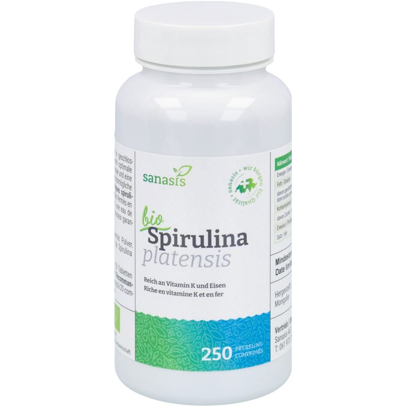 SANASIS Spirulina Tabl 400 mg Bio Ds 250 Stk