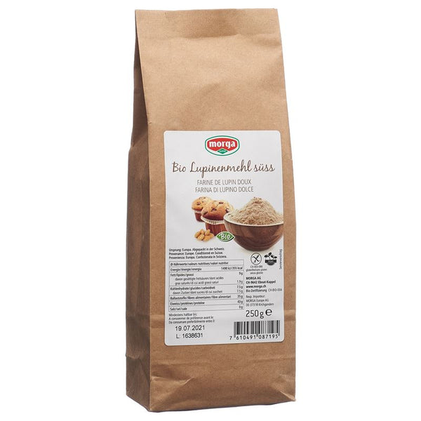 MORGA Lupinenmehl süss Bio glutenfrei 250 g