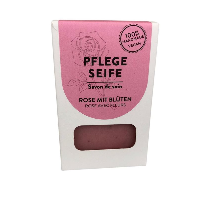 HERBA Pflegeseife Rose mit Blüten 100 g