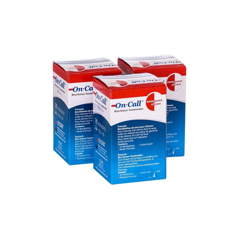SWISSPOINTOFCARE GK Dual Keton Teststreifen 25 Stk