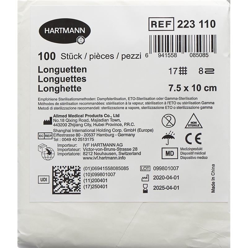 IVF Longuetten T17 7.5x10cm 8fach 100 Stk