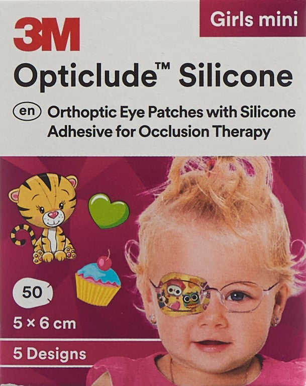 3M OPTICLUDE Sil Augenv 5x6cm Mini Girl (n) 50 Stk