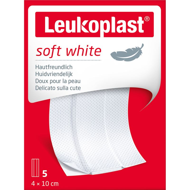 LEUKOPLAST soft white 4x10cm 5 Stk