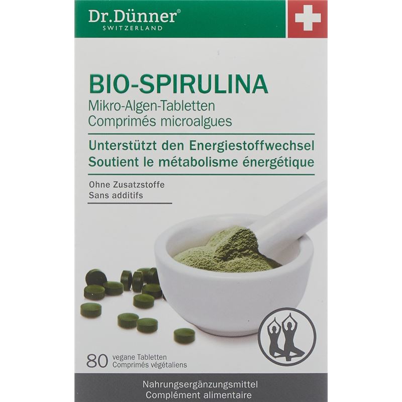 DÜNNER Bio Spirulina aktives Leben Tabl NL 80 Stk