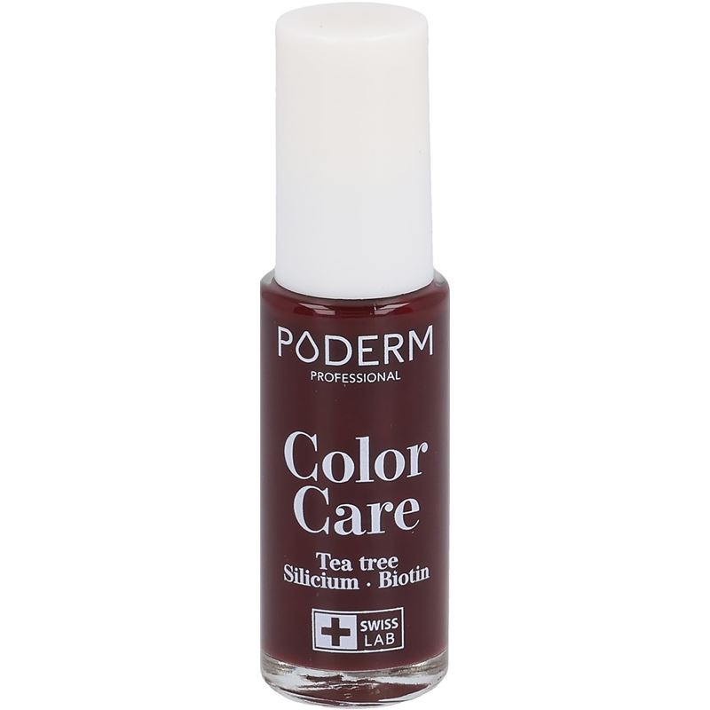 PODERM Vernis Color Care 437 Rouge Noir Fl 8 ml