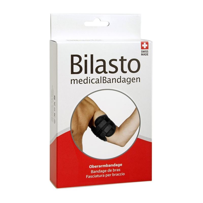 BILASTO Oberarmbandage L/XL schwarz Klett