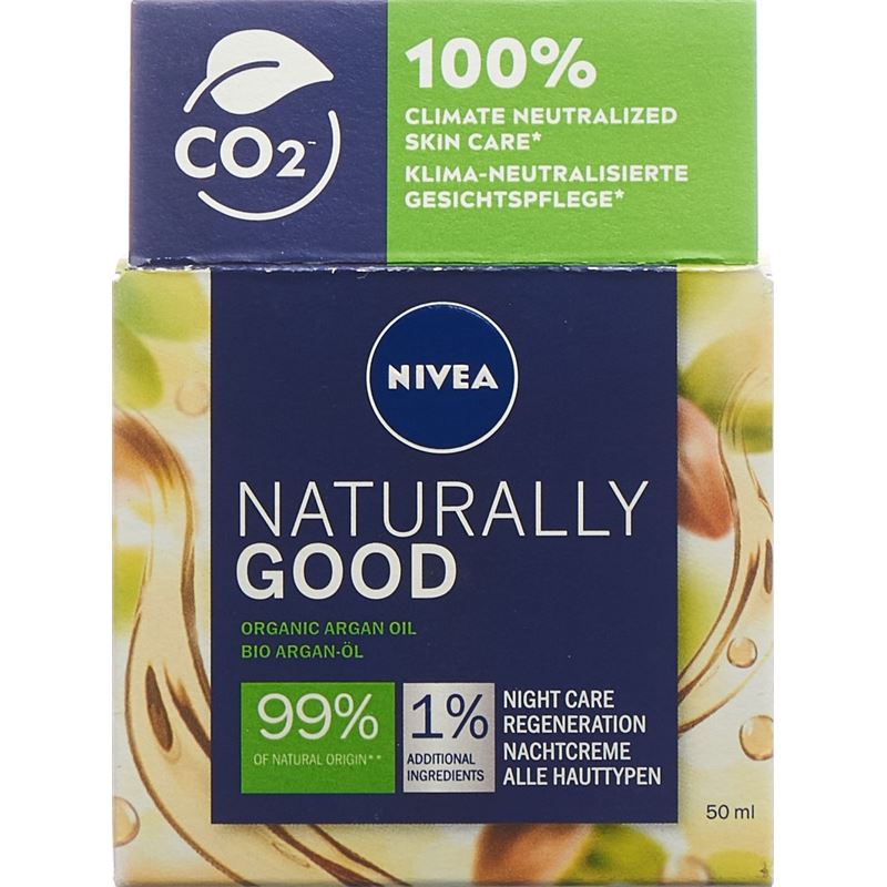 NIVEA Nachtcreme Naturally Good Bio-Argan 50 ml