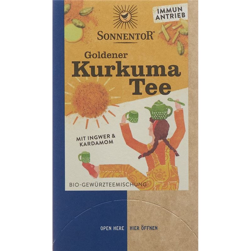 SONNENTOR goldener Kurkuma Tee BIO Btl 18 Stk