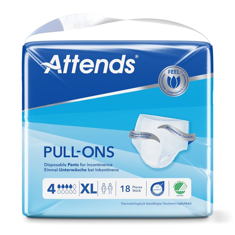ATTENDS Pull Ons 4 XL Btl 18 Stk
