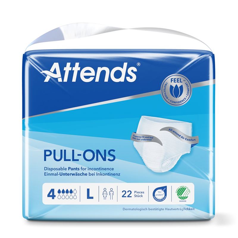 ATTENDS Pull Ons 4 L Btl 22 Stk