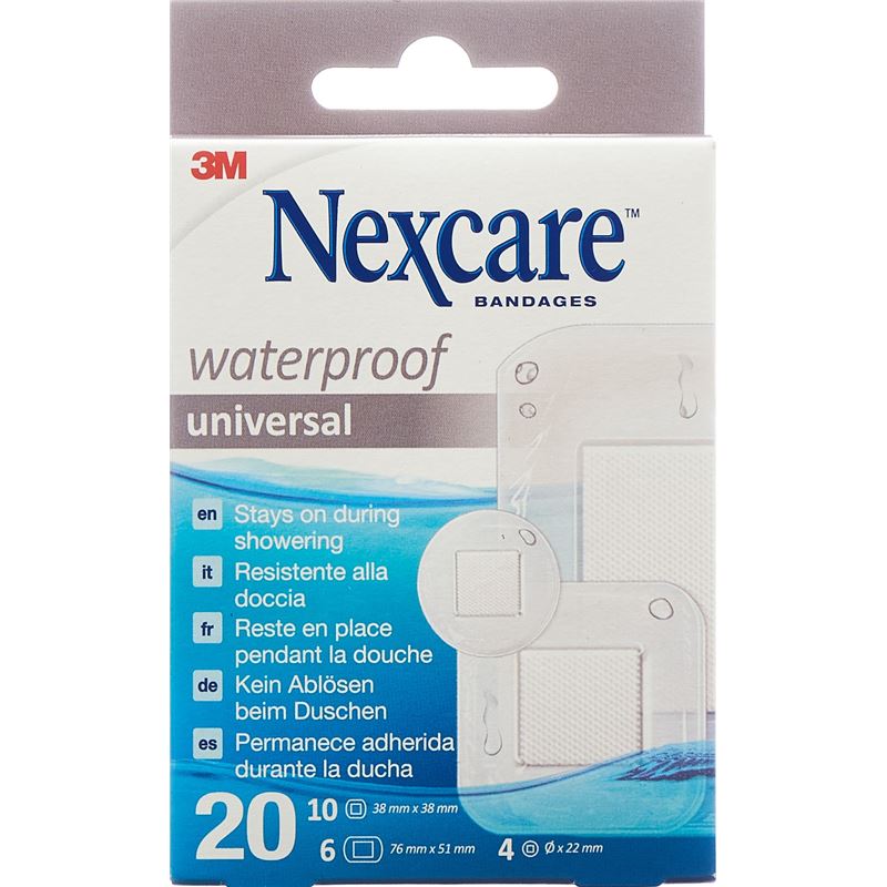 3M NEXCARE Waterproof univer Pflaste Gröss 20 Stk