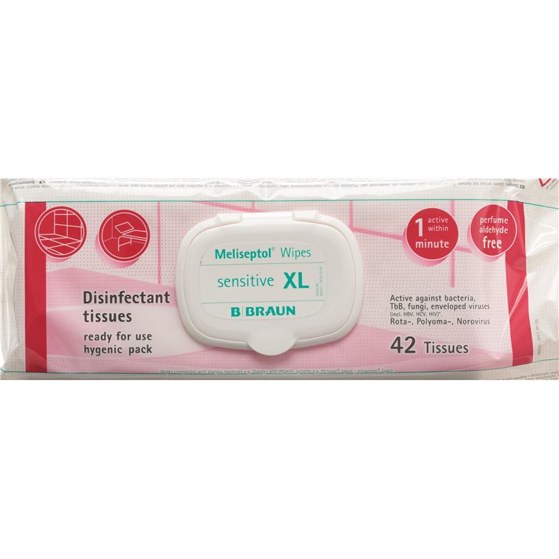 MELISEPTOL Wipes sensitive XL (Flowpack)
