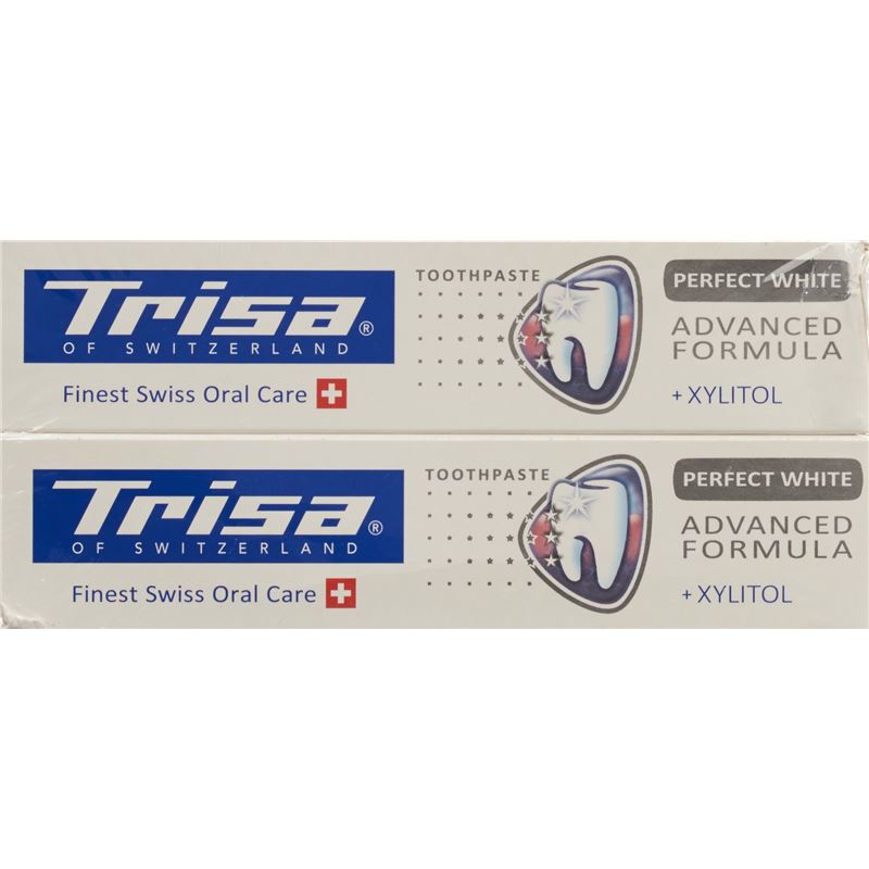TRISA Zahnpasta Pure White Swi Her DUO 2 x 75 ml
