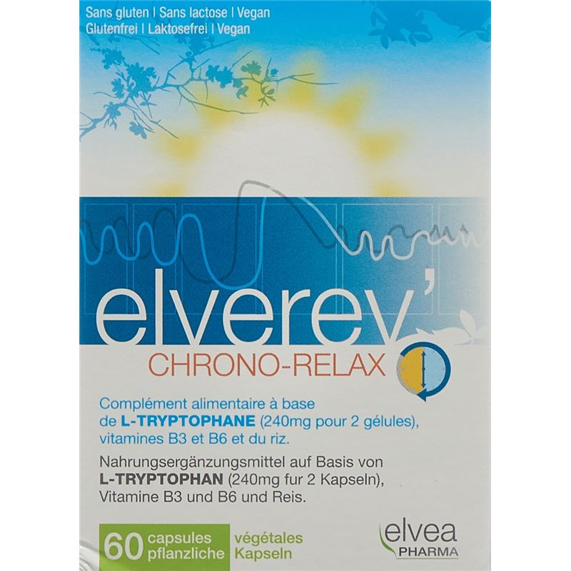 ELVEREV' Chrono-Relax L-Tryptophan Kaps 60 Stk